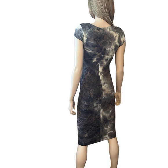 See You Monday Los Angeles Dress Bodycon Tie Dye Print Stretch Super Soft Cosy - Picture 4 of 16